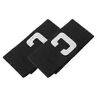 Soccer Captain Armband for Wearing 2Pcs Black Elastic Adjustable