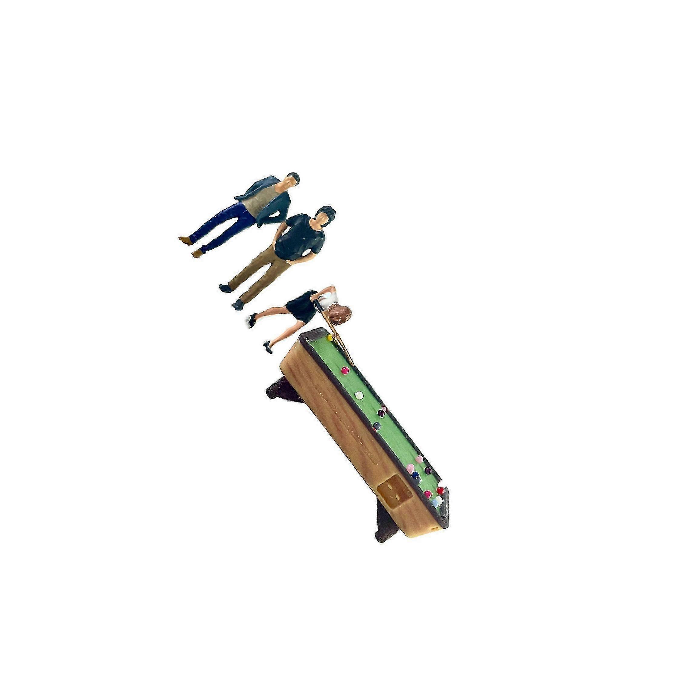 1:64 Resin Billiards Scene Set