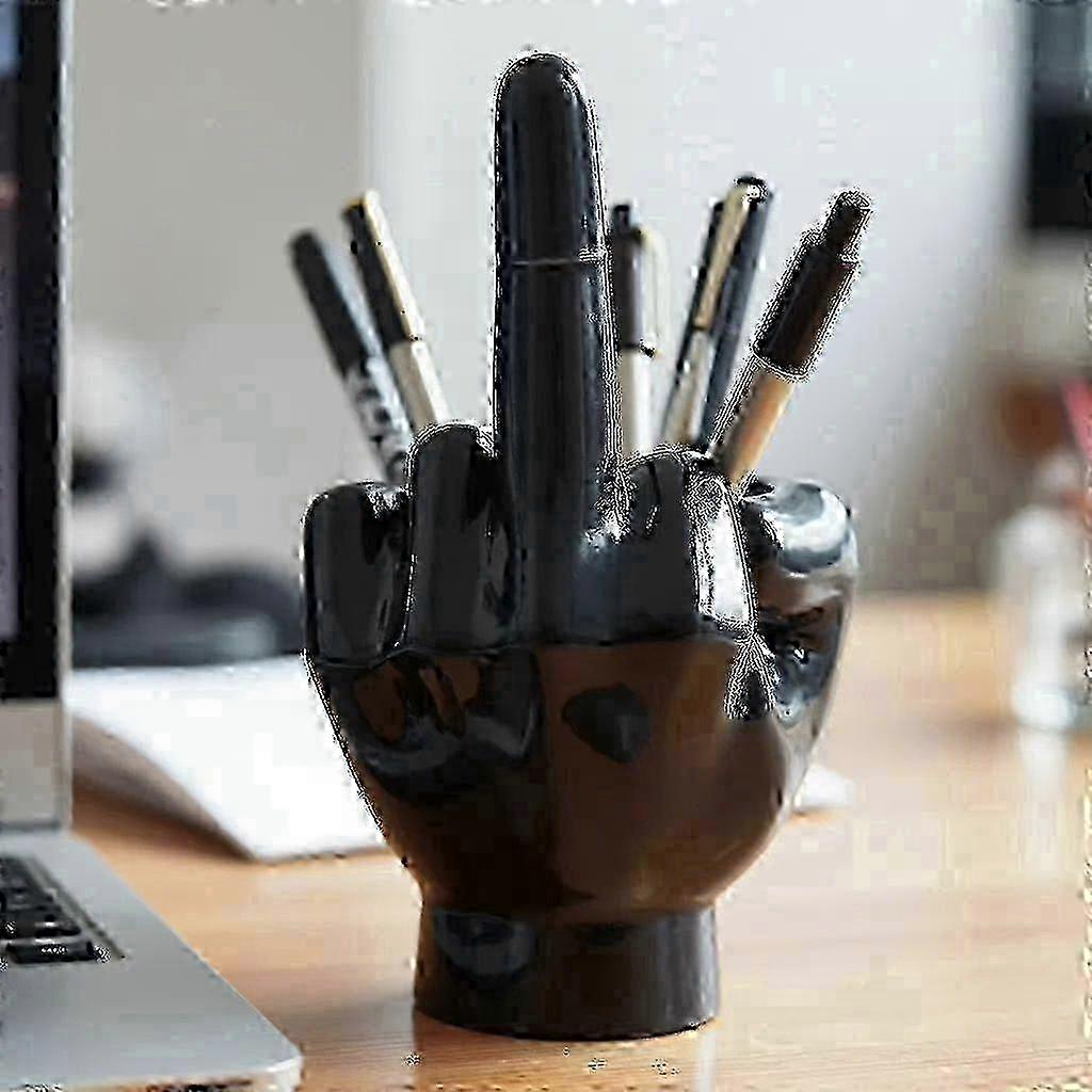 Middle Finger Desk Pen Holder