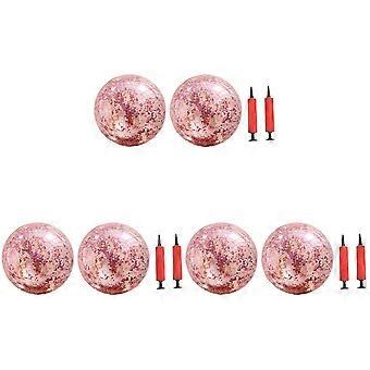 Round Transparent Ball Set for Indoor Games with 12Pcs Inflatable Balls