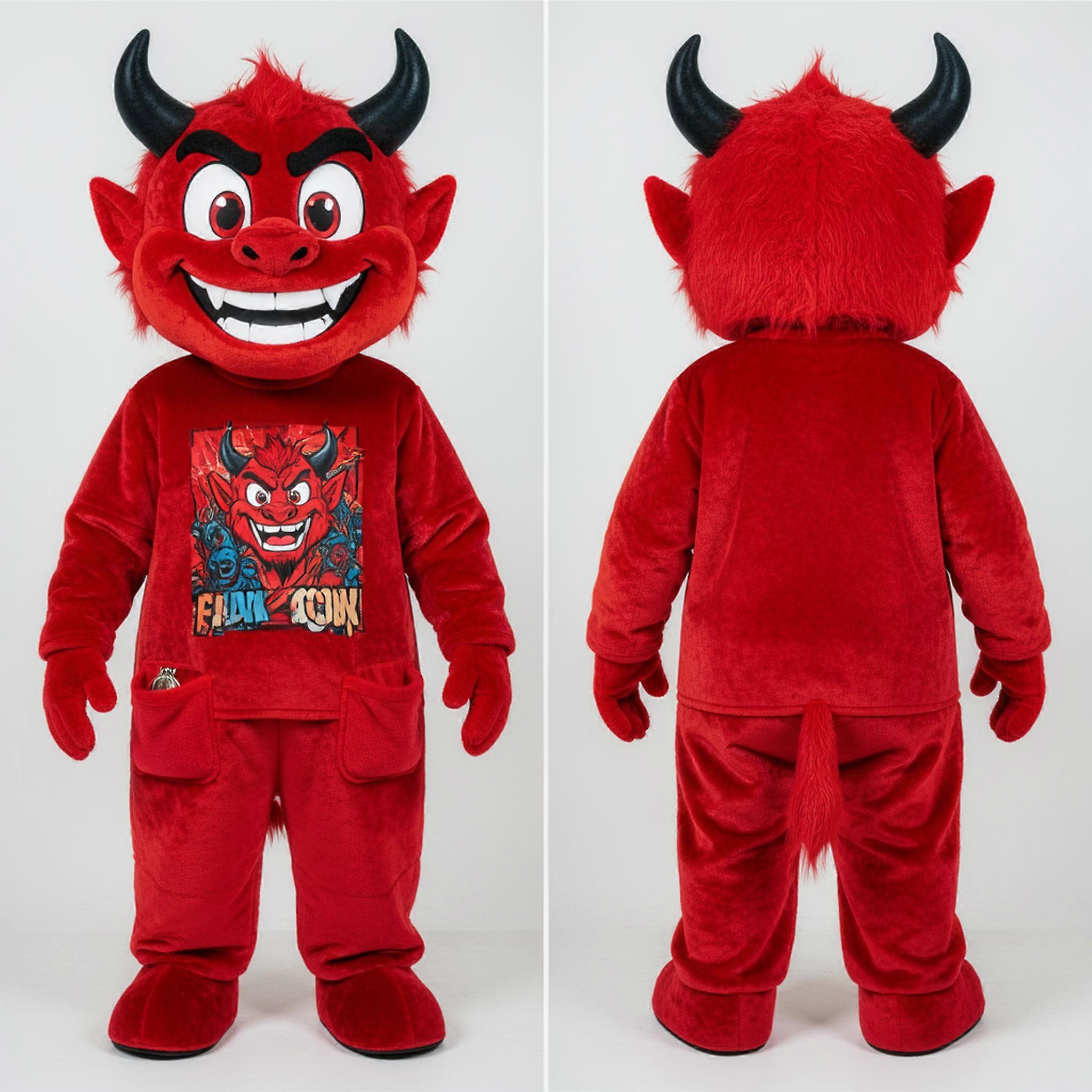MASTICOT Crimson Velvety Demon Mascot