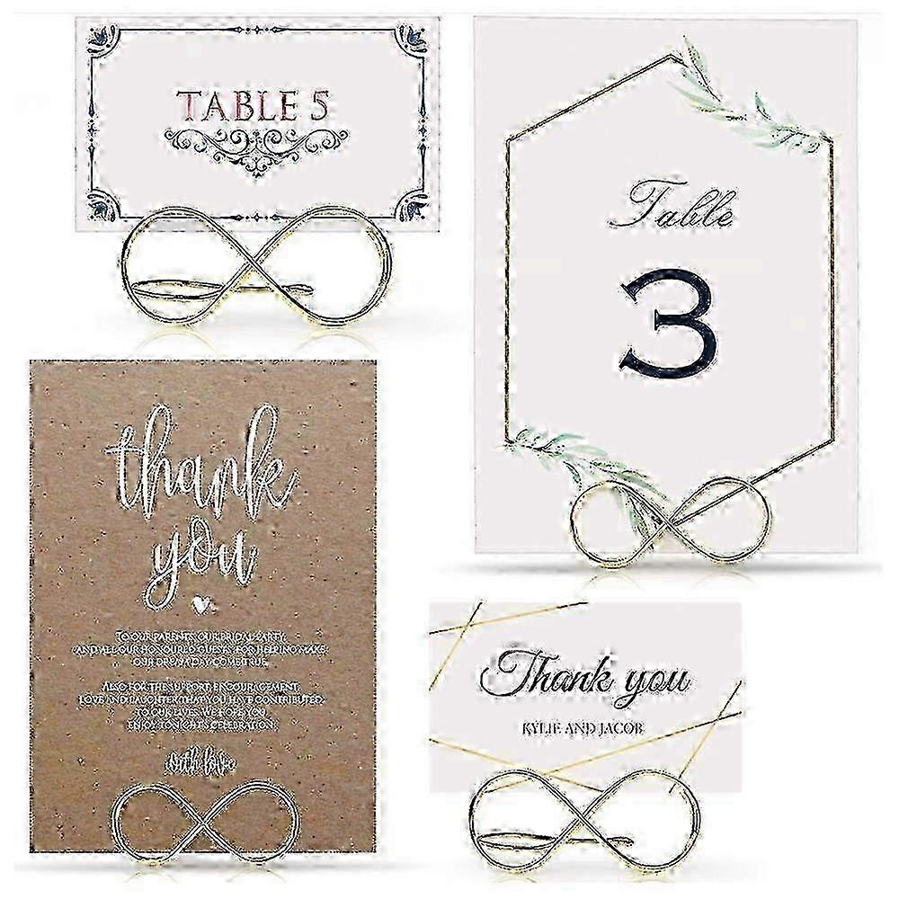 Gold Wire Table Number Holders 73x28mm