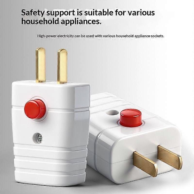 Assorted Rewireable Electrical Plugs Heat Resistant Shell Premium Solid Copper Pins for Student Electrical Experiment