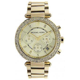 Mkors parker Quartz analog Women ' s Watch med Mk5354 guldpläterad rostfrittstål armband