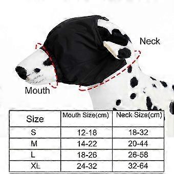 Dog Eye Mask Black Anxiety Relief Mask Pet Calming Cap Blindfold_OpLa2