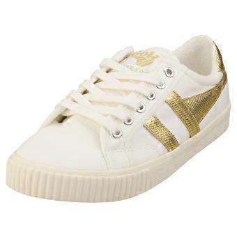 Gola Tennis Mark Cox Womens Casual Trainers in Off White Gold