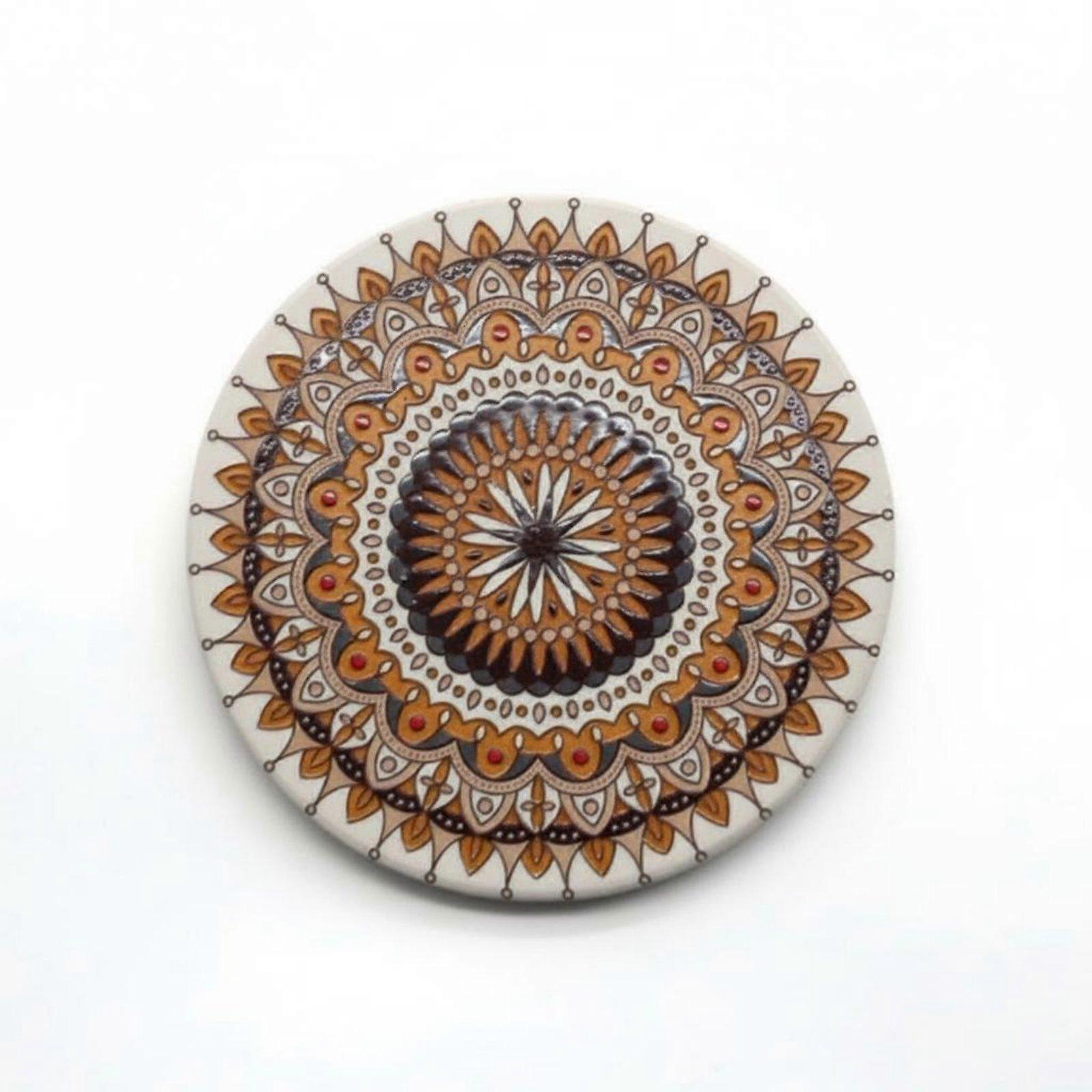 Ceramic Absorbent Coaster Non-Slip Absorbent Ceramic Coaster Protects