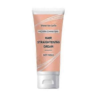 2PCSProtein Hair Straightening Cream, Silk & Gloss Protein Hair Straightener Cream for Frizz, Curly Hair Becomes Straight in 5mins