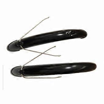 2 Pieces Bike Mudguard with Metal Support Stays Glossy for Commuters