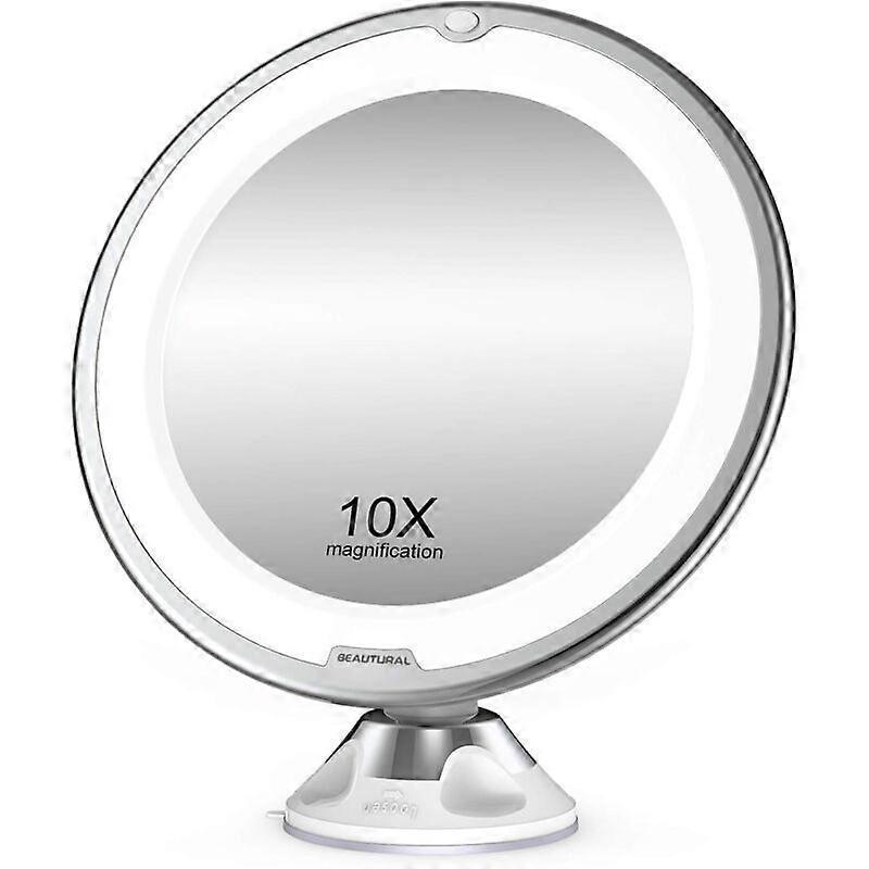 10x LED Illuminated Adjustable Mirror