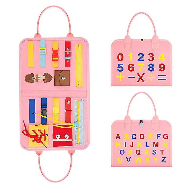 Toddler Busy Board Sensory Toy Basic Skills Activity Boards Fine Motor Skills Educational Toys Great For Airplane Car Travel