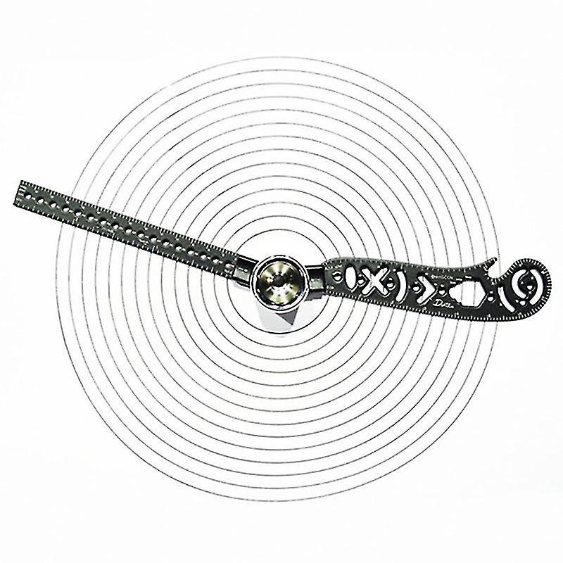 Pxcl Multifunctional Magnet Drawing Ruler Compass Measuring Tool Pocket Portable, 17cm