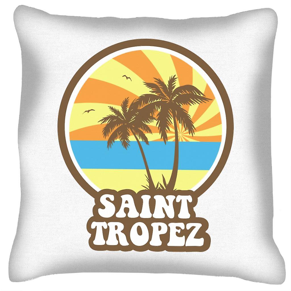 Saint Tropez Beach Retro Cushion