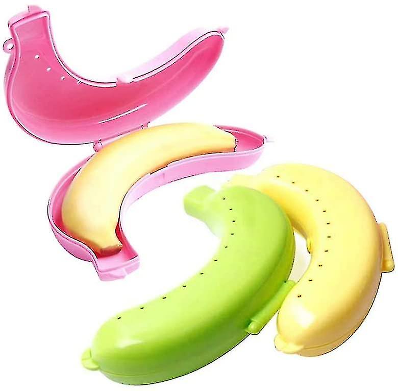 Fun Banana Box, 3 Pack Banana Safe (bpa Free), Banana Storage Box Banana, Banana