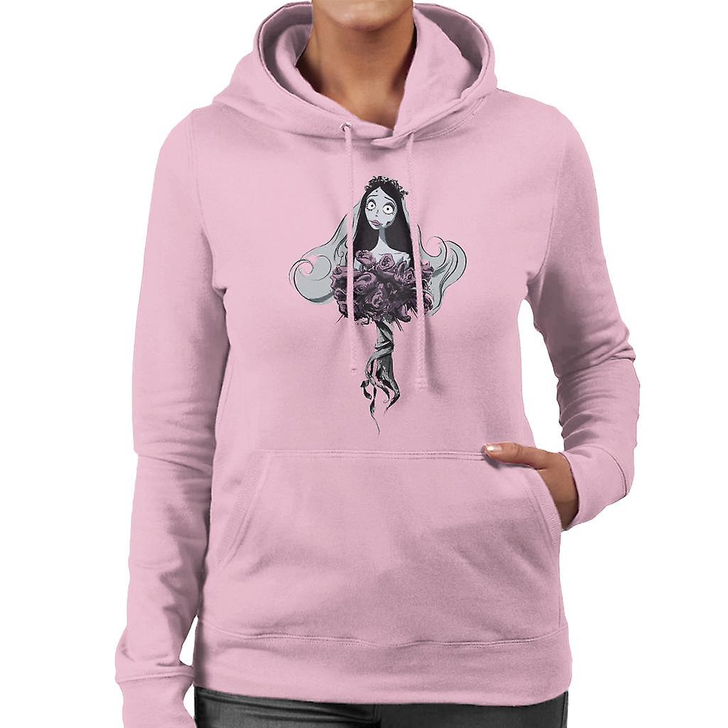 Corpse Bride Emily Red Roses Women's Hooded Sweatshirt