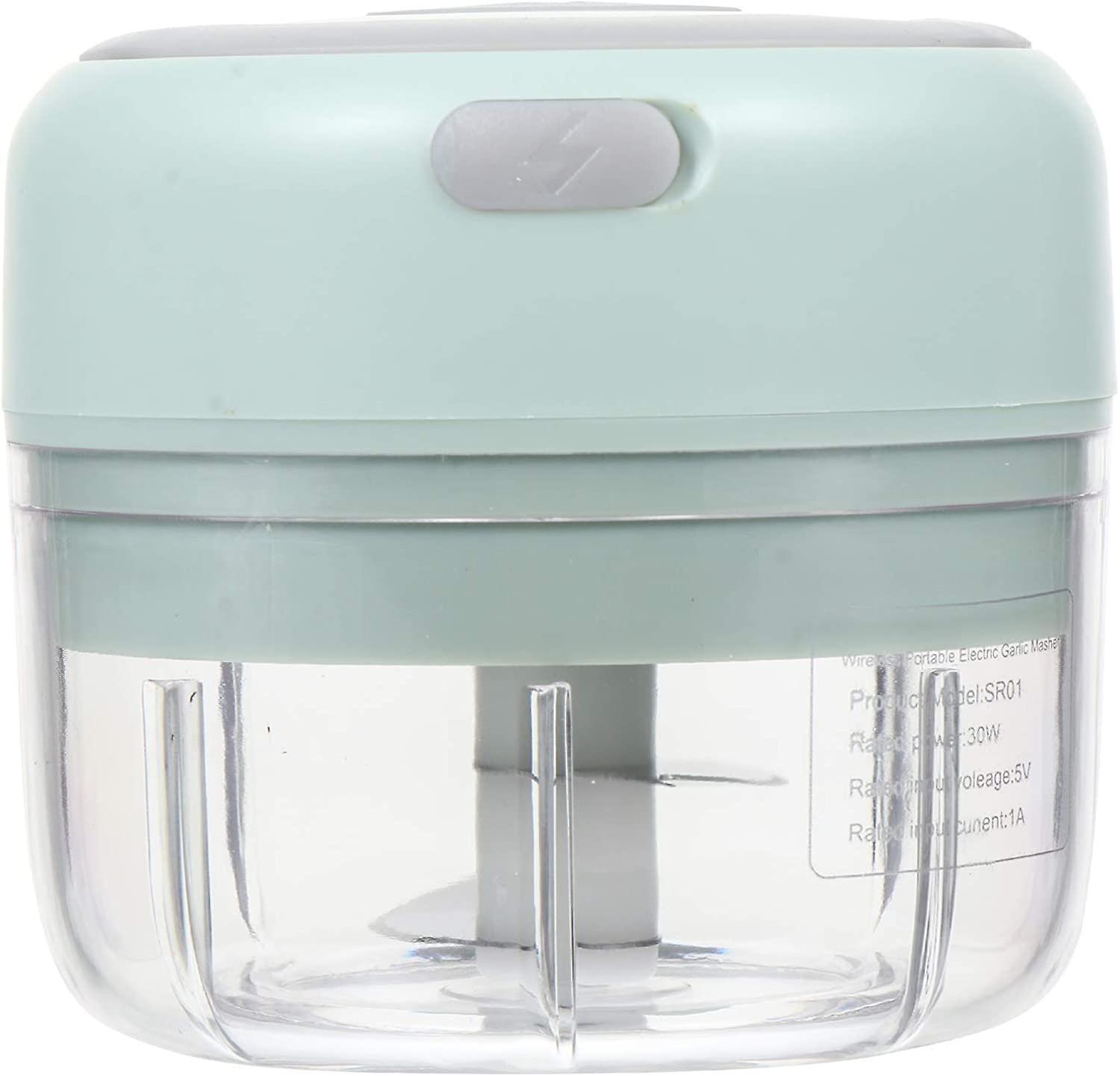 Electric Mini Garlic Chopper Slicer Wireless Portable Small Food Processor Multifunctional Garlic Puree Maker Cordless Food Grinder Mincer 100ml