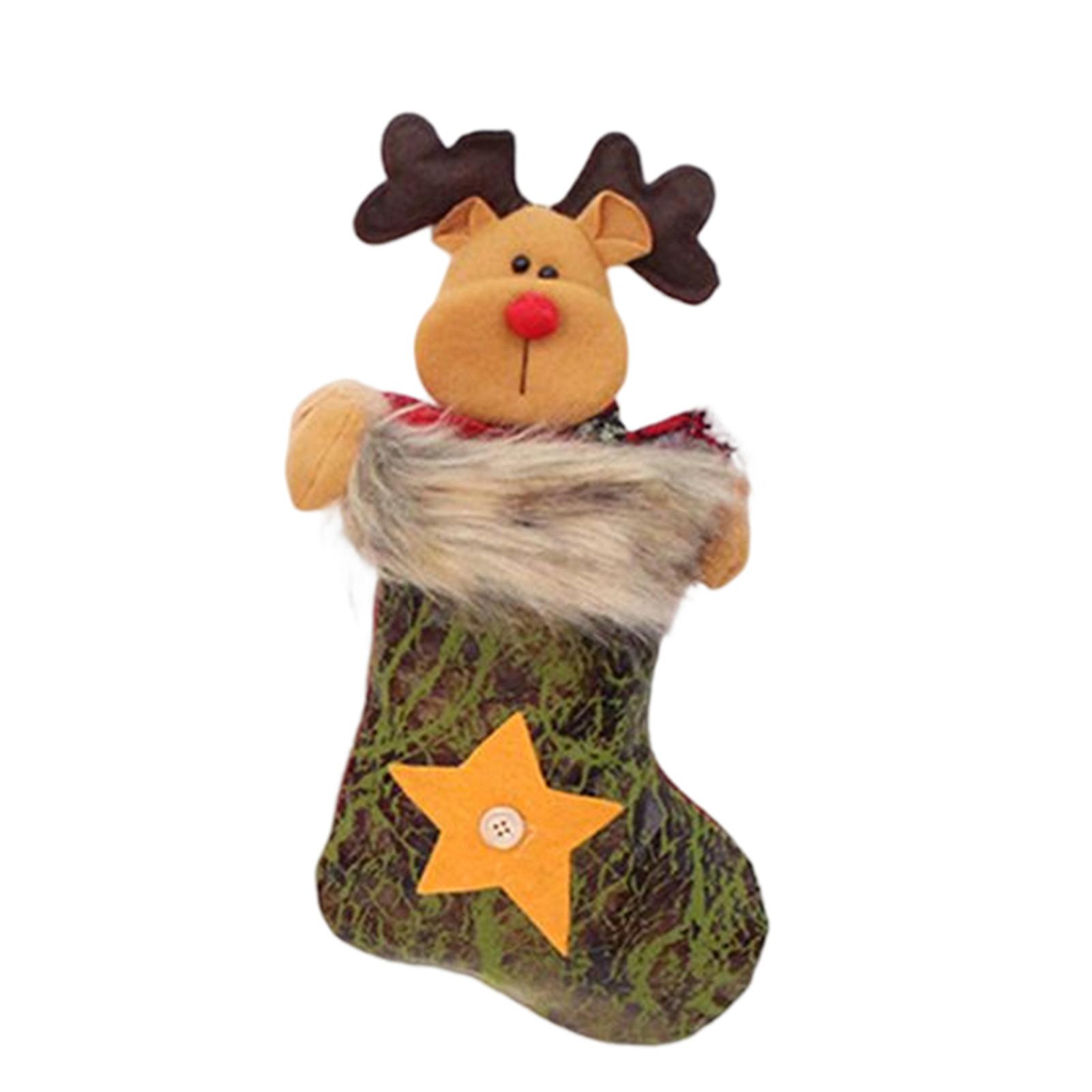 Xmas Christmas Tree Hanging Stocking Cute Lovely Christmas Stockings For Christmas Tree Supplies