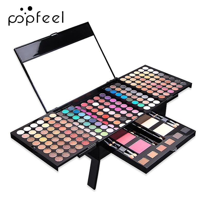 All-in-one Makeup Kit With Mirror, Eyeshadow Palette Blush Lip Gloss Concealer Beauty Cosmetic Set, Applicators