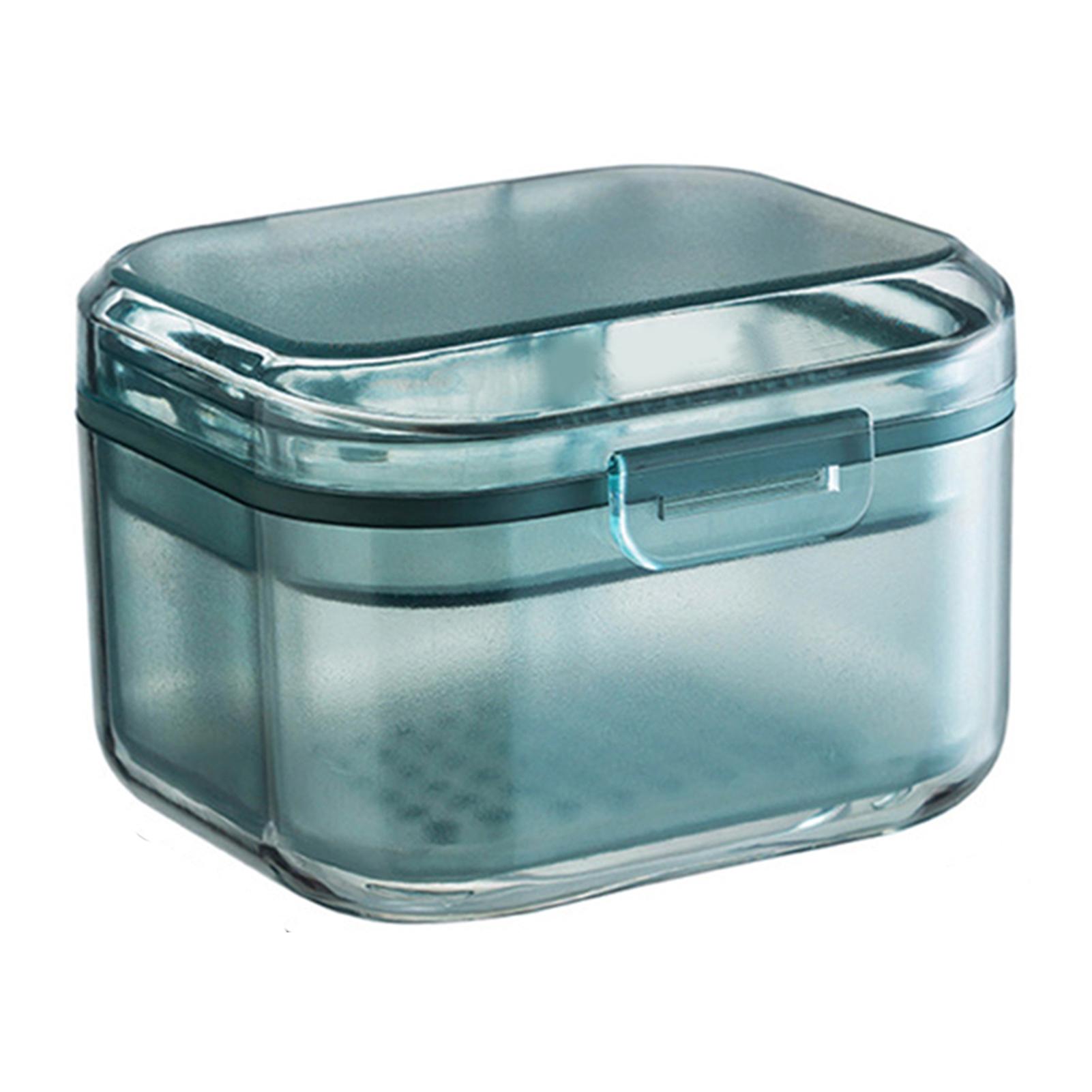 Three Layer Braces Box Multipurpose Drain Orthodontic Teeth Retainers Case Layered Design Braces