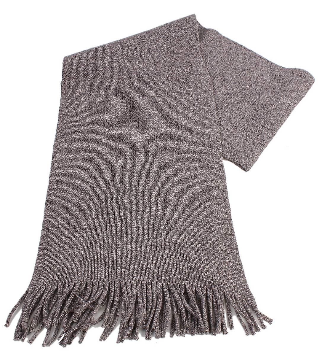 バサンと茶色のルーカス バーズアイ スカーフ - ブラウン/ベージュ