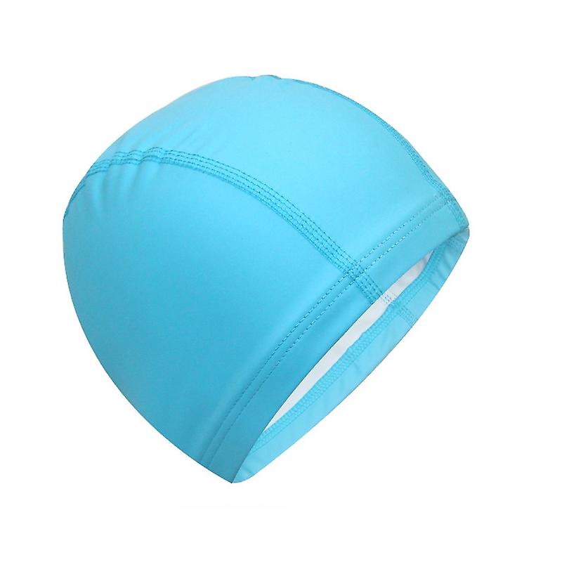 PU Waterproof Ear Protection High astic Swimming Cap
