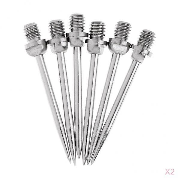 12 Stück Eggen Darts Stahl Spitzen Conversion Dart Spitze Spitzen 2BA Silber