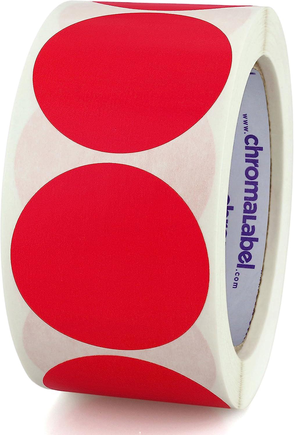 Label 1 Inch Round Permanent Color-Code Dot Stickers, 500 Per Roll