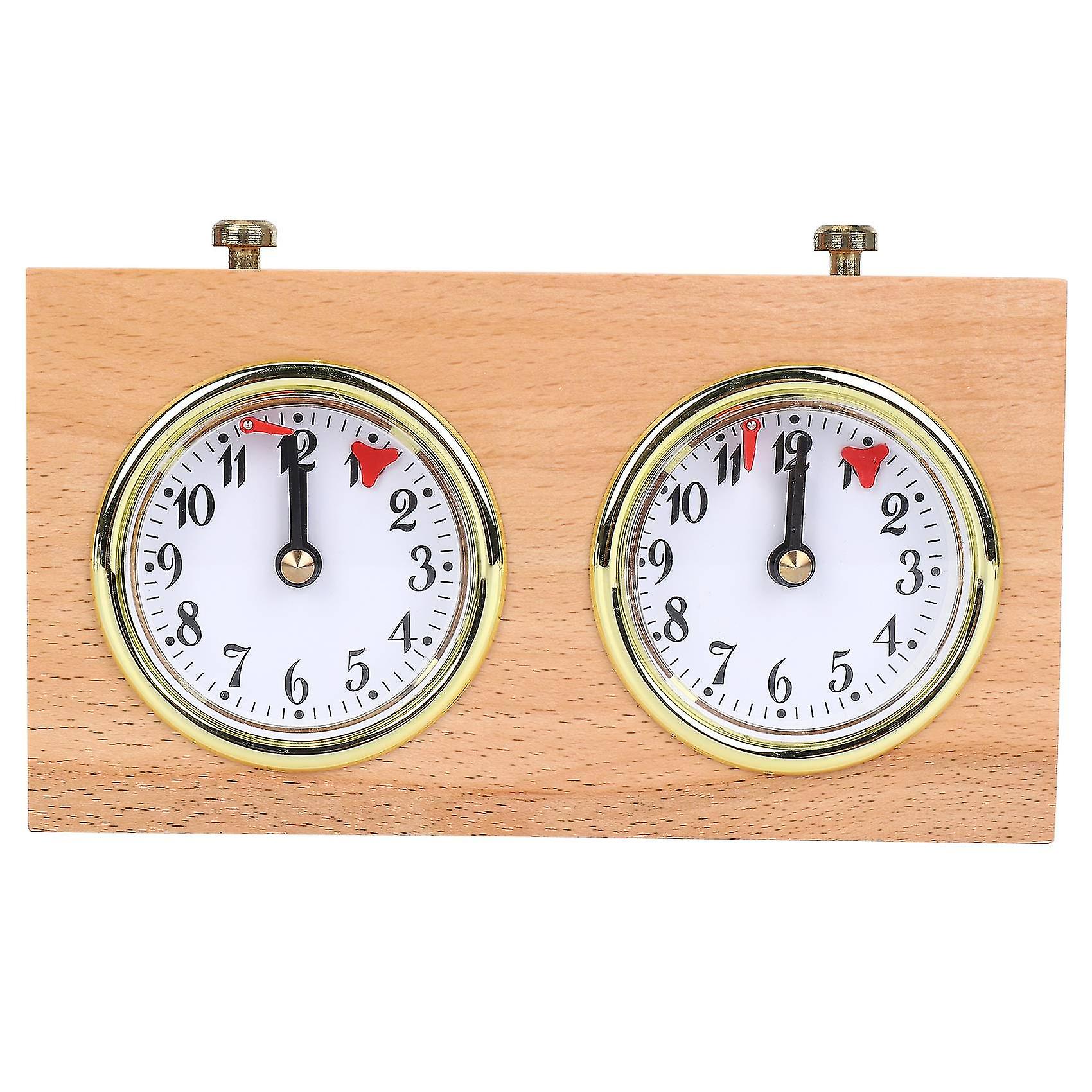 Chess Timer, Professional Digital Chess Clock, Wooden Count Up Down Chess Timer, Portable Chess Tim