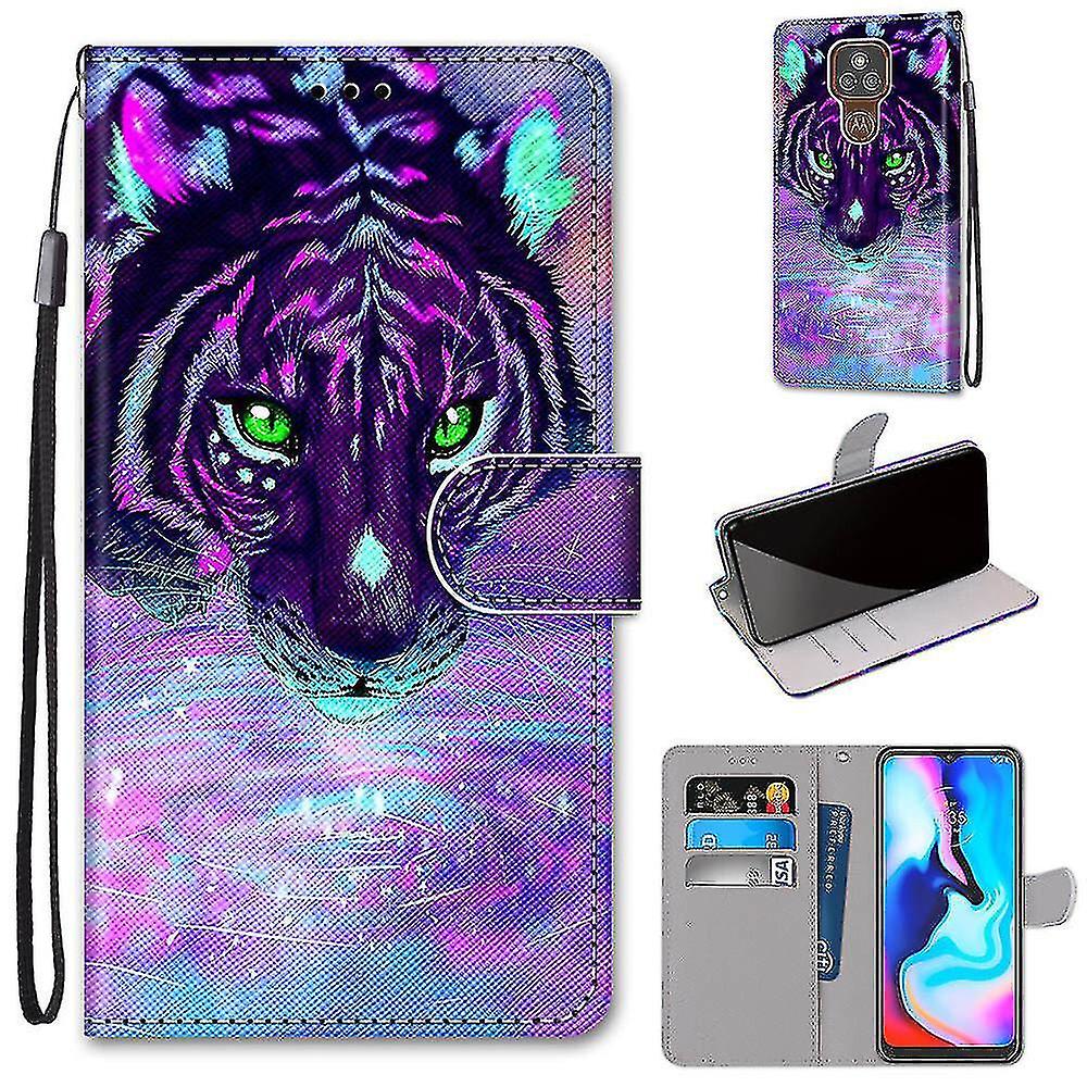 Compatible With Motorola Moto G9 Play Tiger Drinking Water Mobile Case