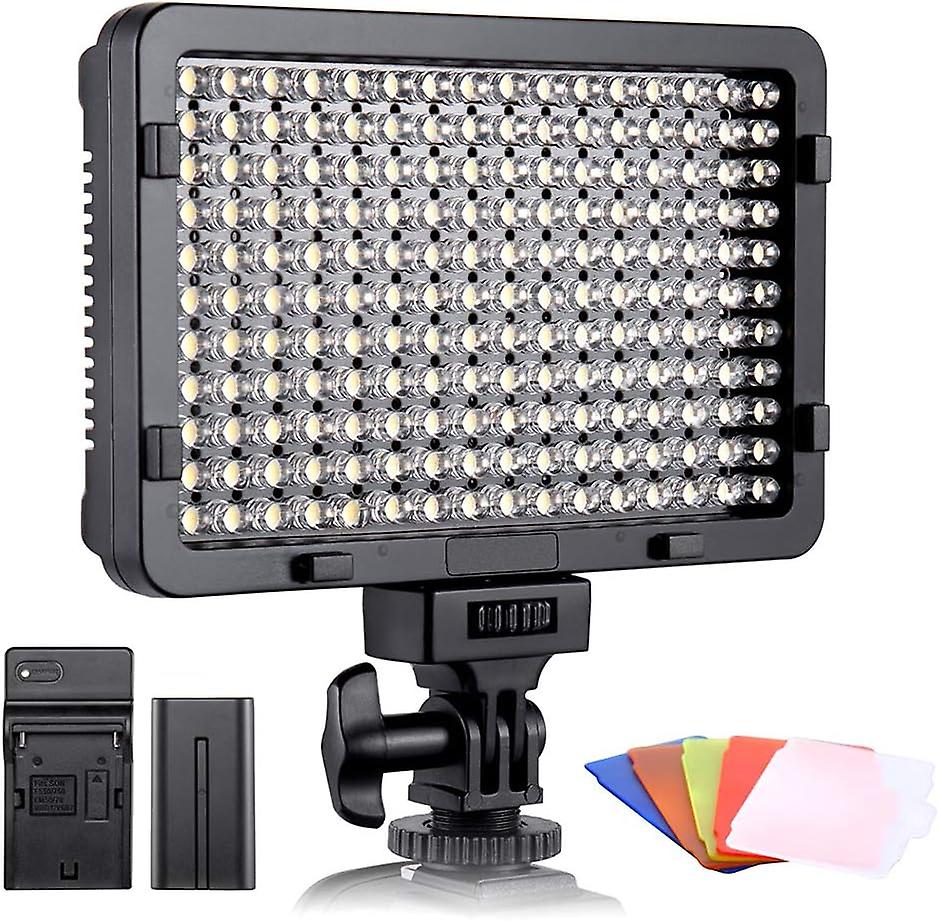 Led Light Source Lamp 176 Variable Intensity Led, 3200 - 5600 K Charger With Digital Reflection Camera