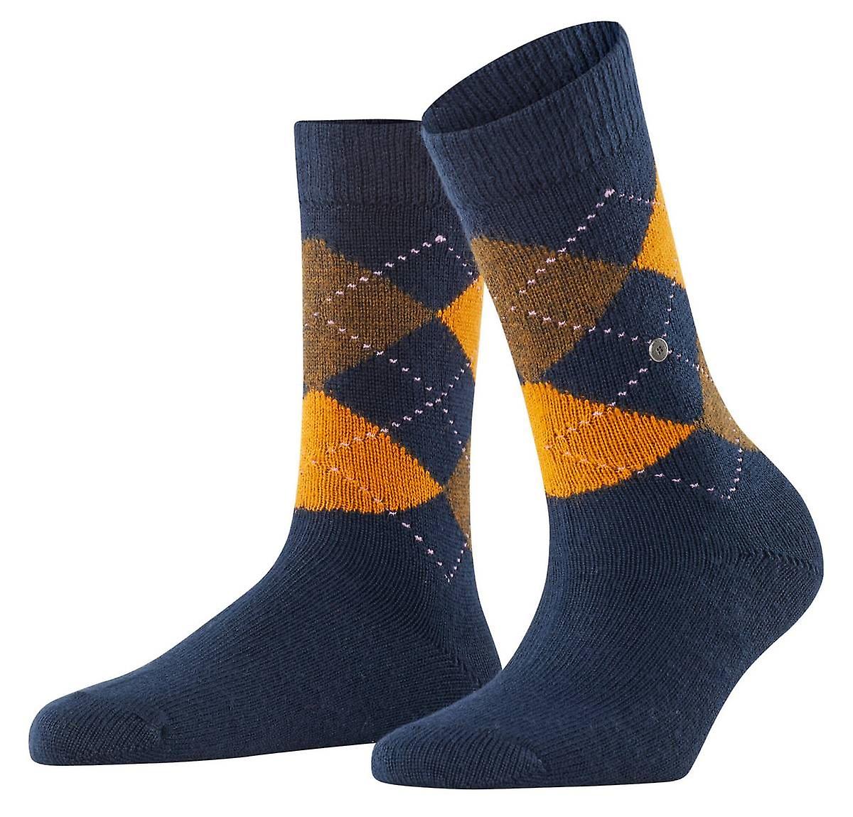 Burlington Whitby Socks - Powder Blue/Orange