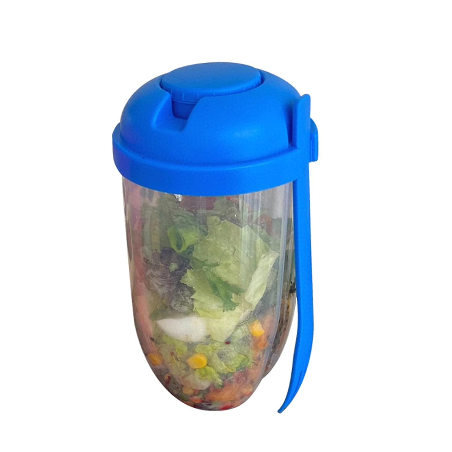 1000ml Salad Cup with Fork Large Capacity Portable Low-fat Diet Meal Fruit And Vegetable Snack Cup f