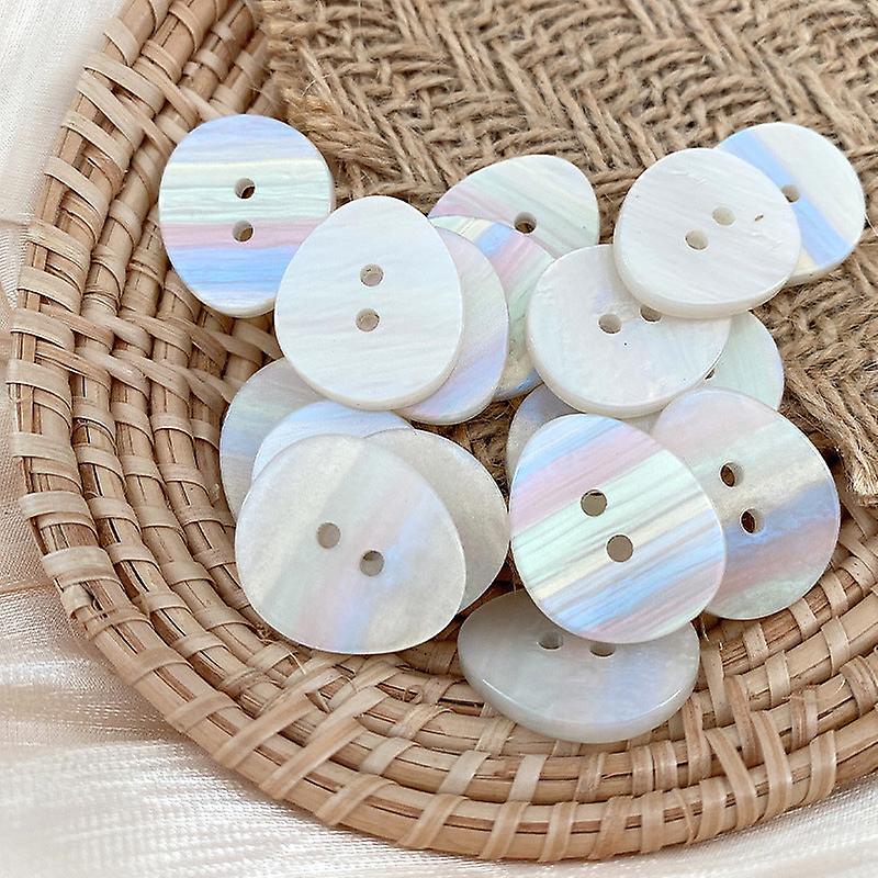 5Pcs/set Irregular Resin Buttons, Two Eye Triangular Plum Blossom Shirt, Skirt Decoration Buttons
