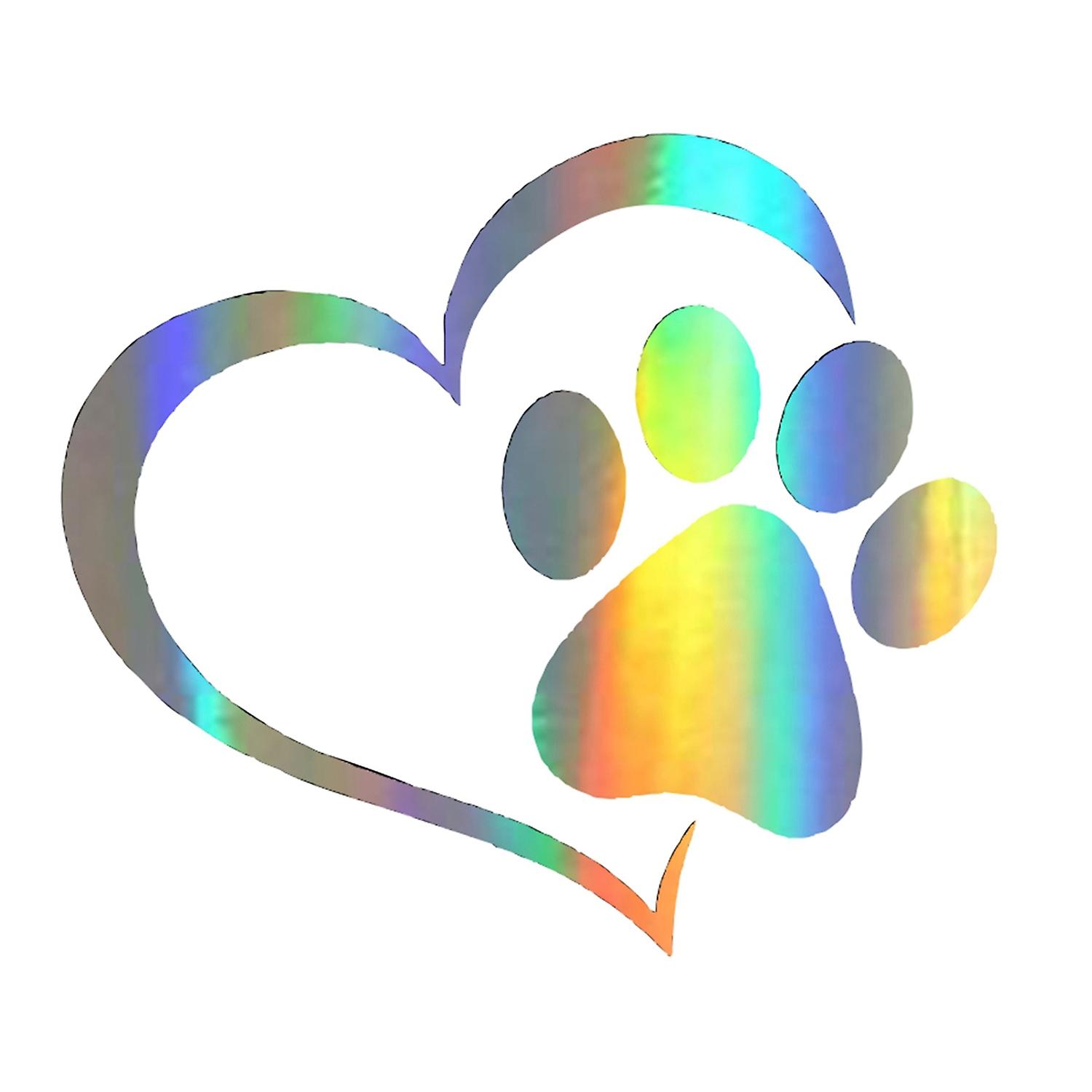 Decorative Sticker Colorfast Exquisite Pattern Creative Dog Paw Print Car Decal compatible Home
