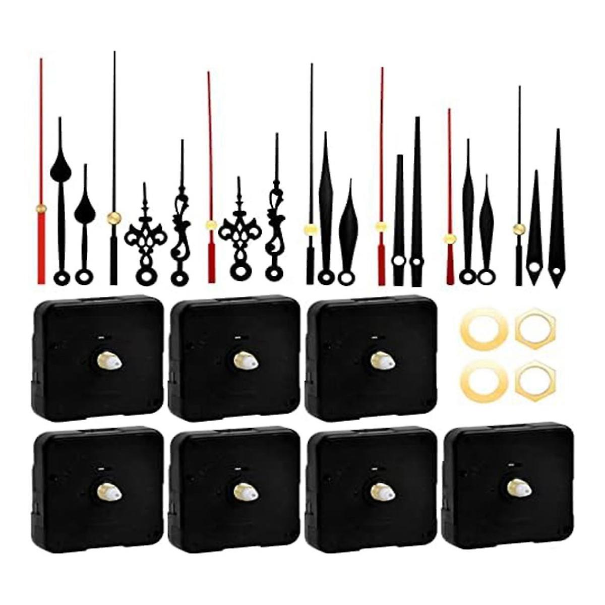 7 Wall Clock Mechanism Kit, 12mm Axis Clock Movement Mechanism for DIY Clock Repair Parts Replaceme