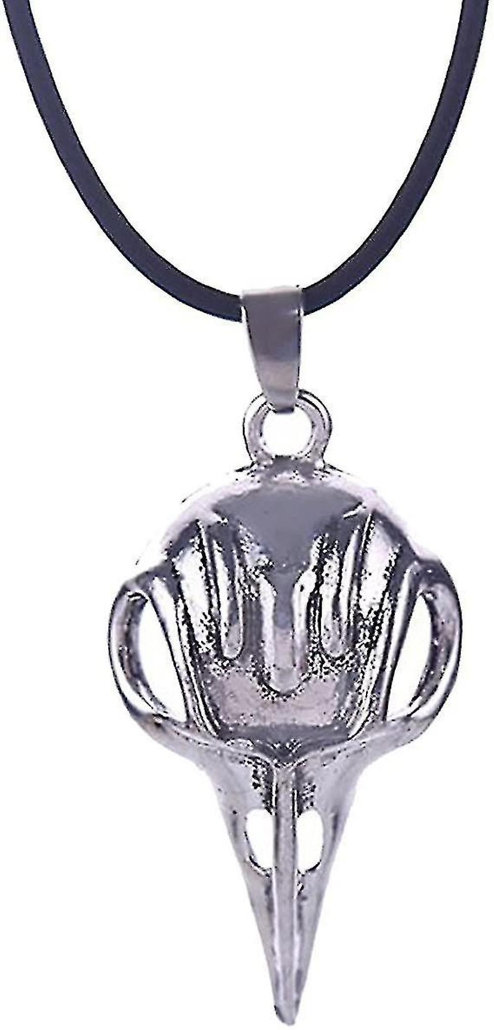 Bellatrix Lestrange Raven Bird Skull Pendant Necklace