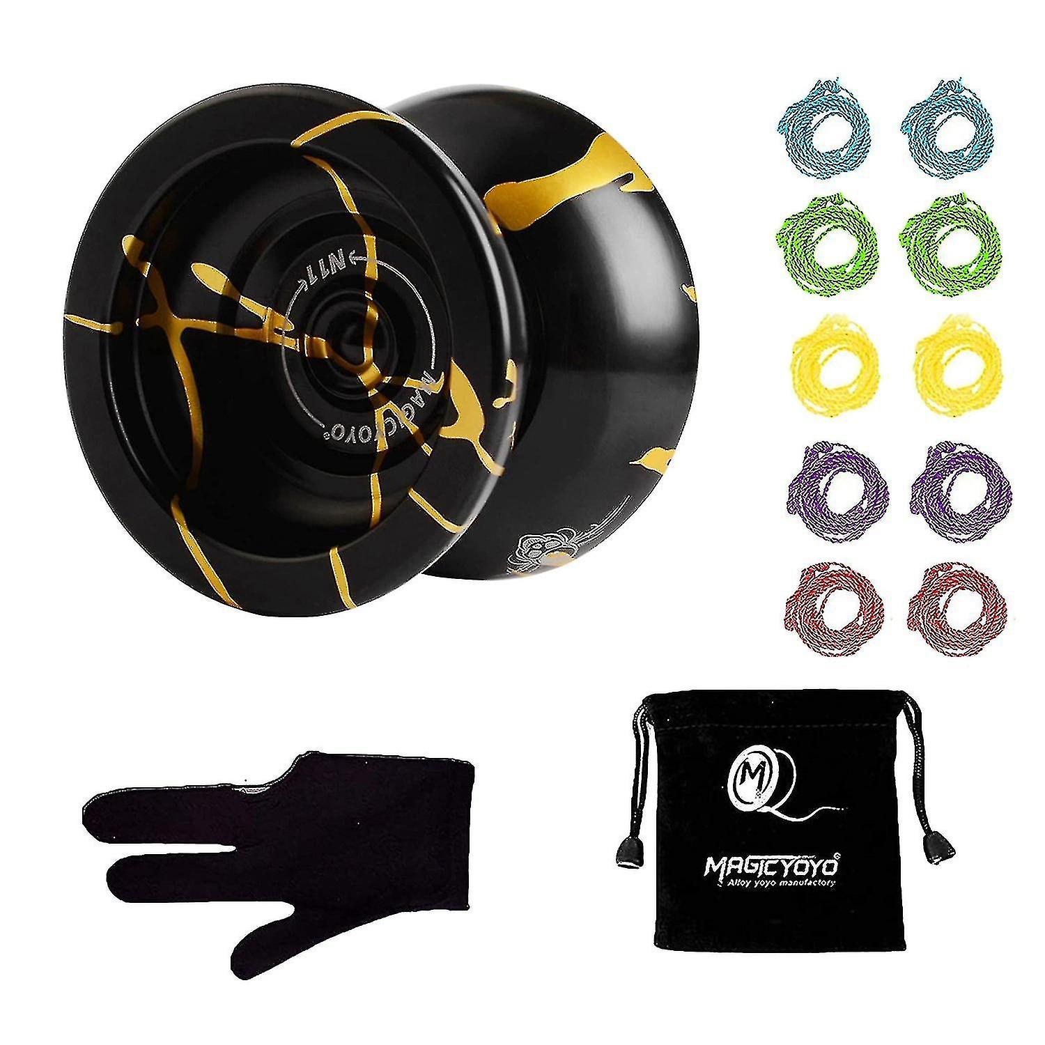 N11 Alloy Aluminum Professional Yoyo Unresponsive Yoyo Ball With Bag Glove And 10 Strings
