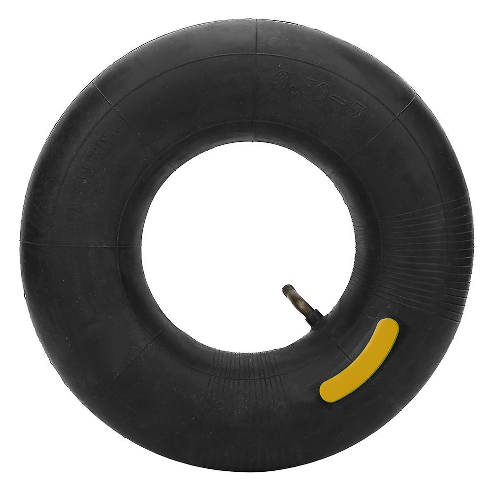 Replacement rubber inner tube for tire wheel, angled valve, compatible with 10/3.50-5 tool cart