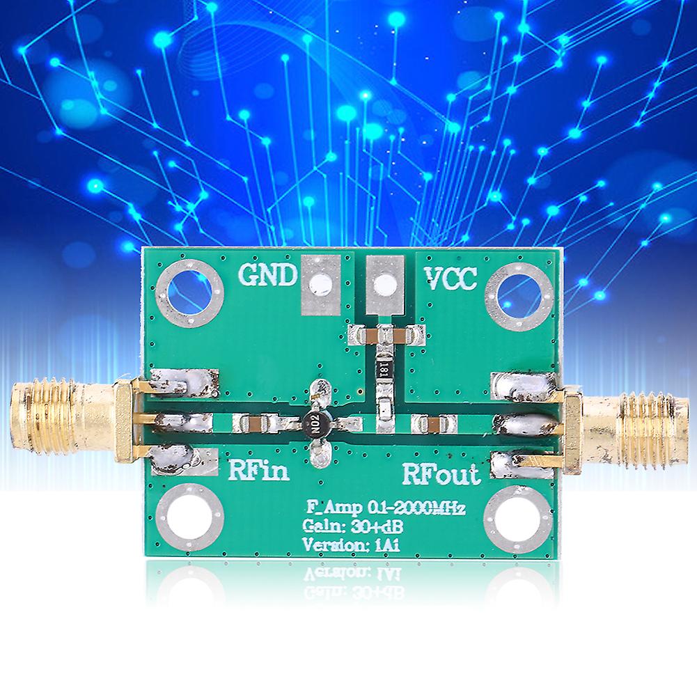 RF Broadband Low Noise LNA Amplifier 0.1-2000MHz 30dB Gain