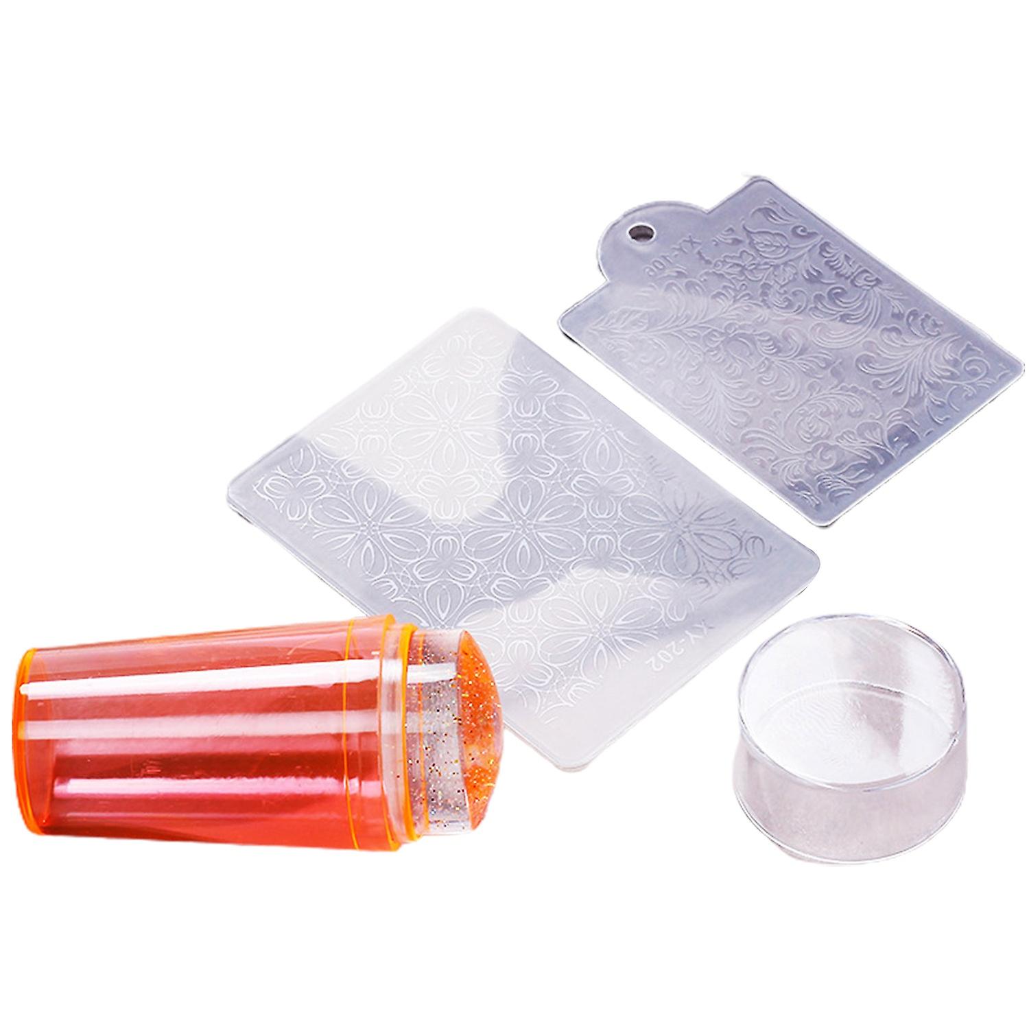 1 Set Nail Seal Réutilisable Artwork Fabrication Léger Silicone Seal Nail Stamping Printing Tips Tool