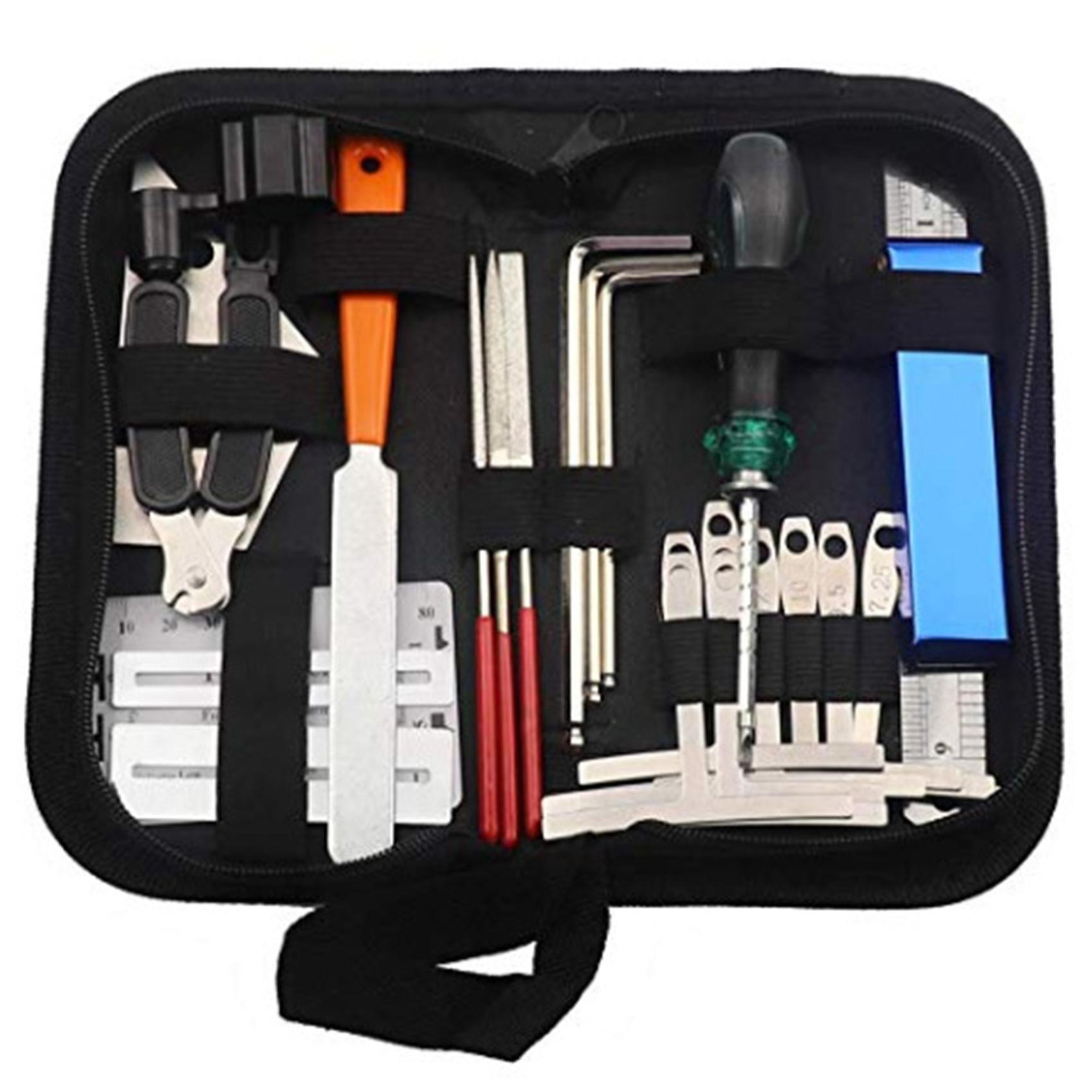 Guitar Tool Kit Wartung Tool String Organizer String Action Lineal Gauge Messgerät Hexagon