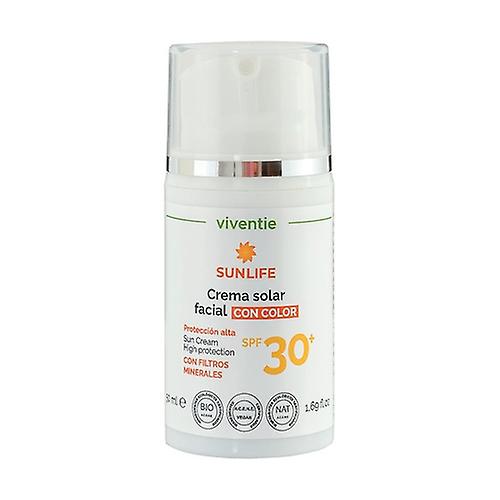 Tinted Facial Sun Cream SPF 30+ with Mineral Filters 50 ml of cream