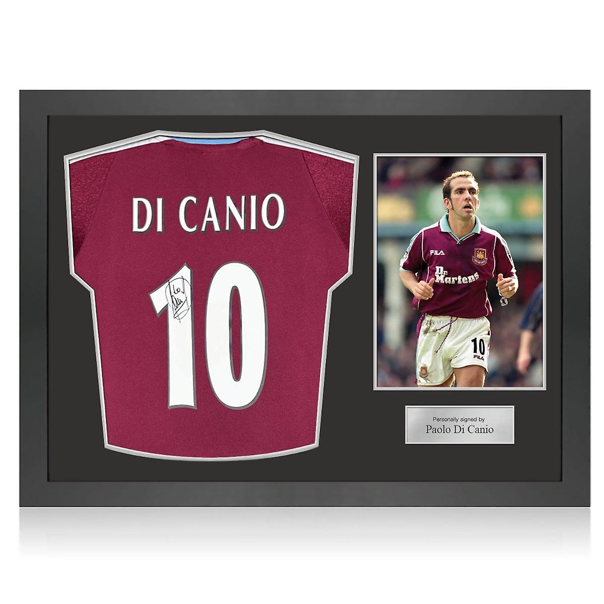 保罗·迪卡尼奥 (Paolo di Canio) 为西汉姆联队 2000 年签名的足球球衣。图标框架
