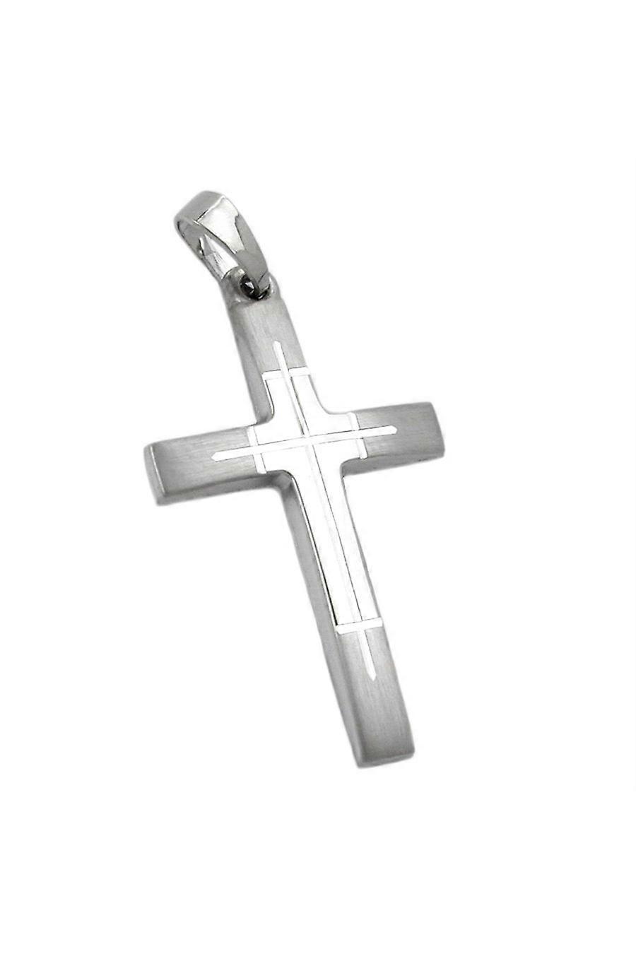 Pendant Crucifix 14k White Gold - Gl430683