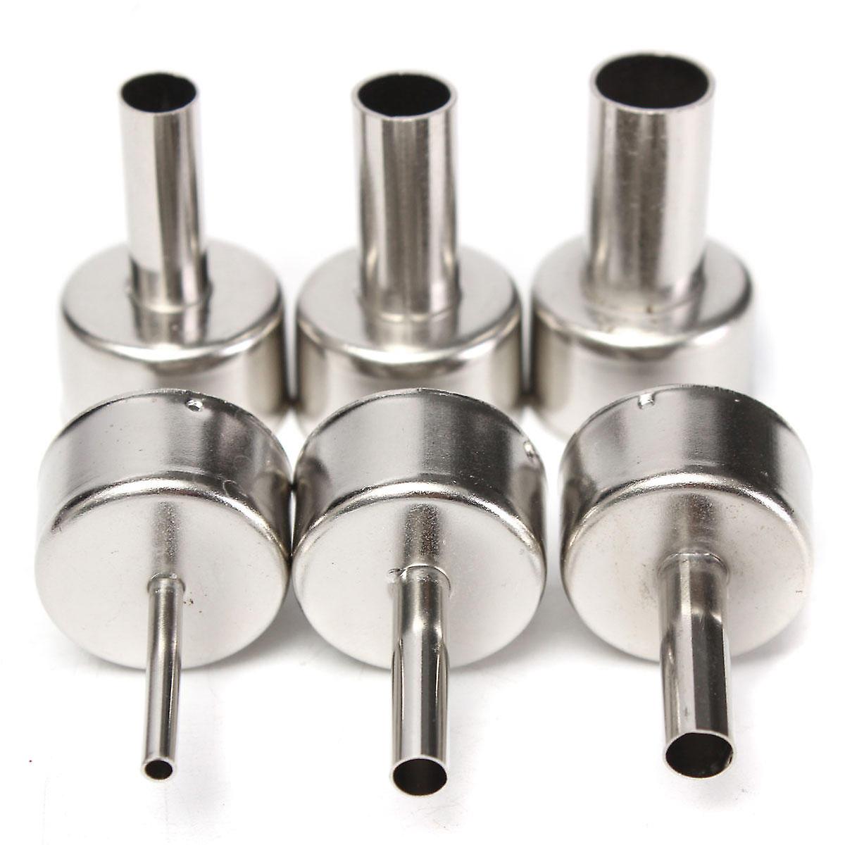6Pcs 3/5/6/8/10/12mm Circular Nozzles For Hot Air Soldering Station 858a 858d
