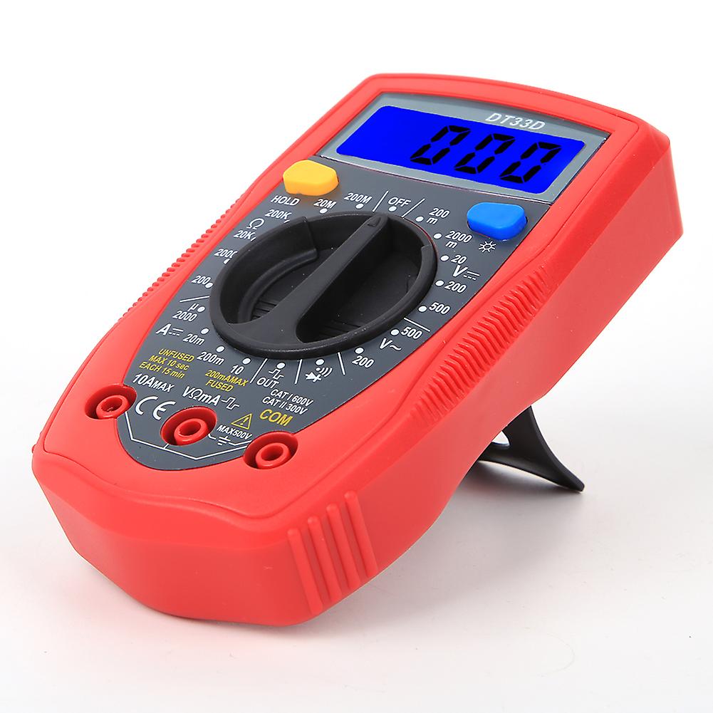 DT33D Mini Digital Multimeter Voltmeter Portable 130x73.5x35mm