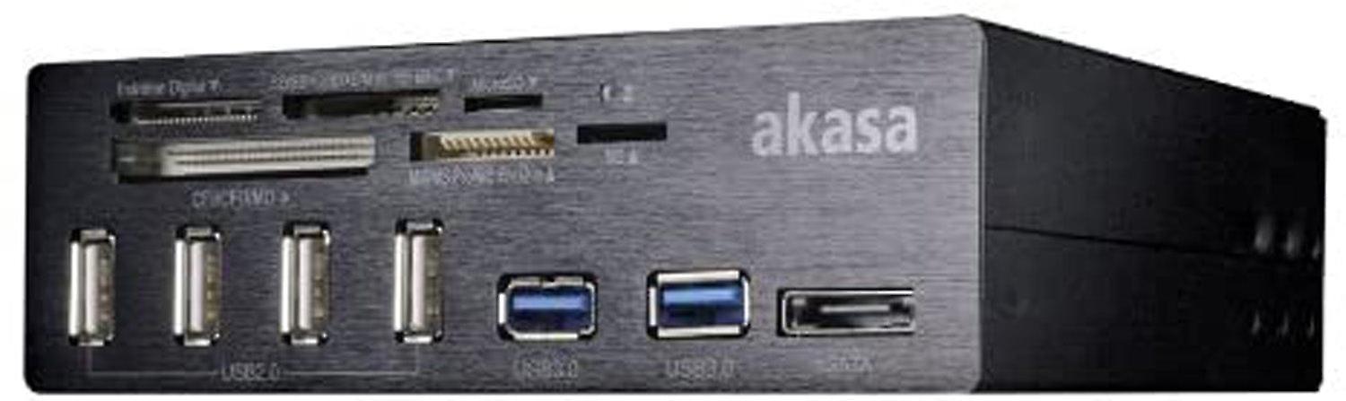 Akasa Interconnect Pro - Usb 3.0/2.0 Front Bay Multi Card Reader