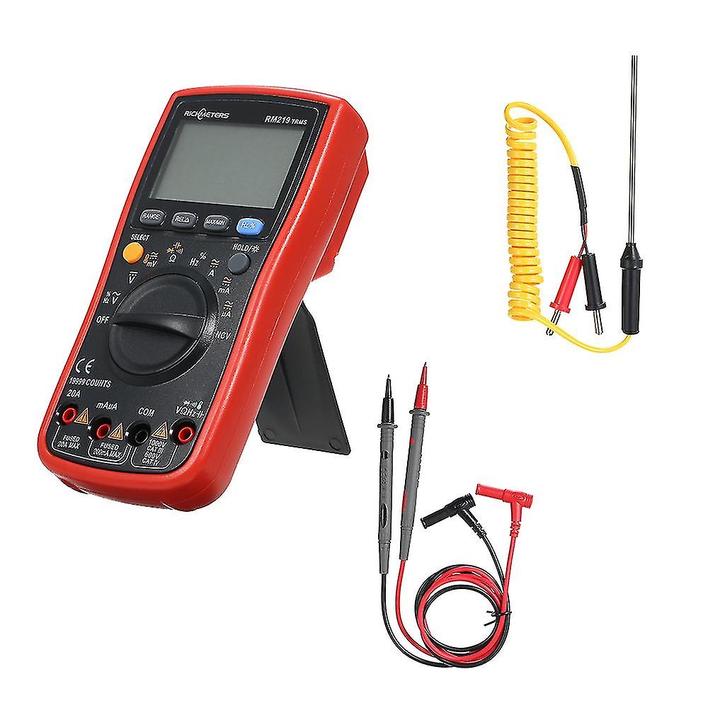 Rm219 True-rms 19999 Counts Auto Range Digital Multimeter Ncv Frequency Auto Power Off Ac Dc Voltage