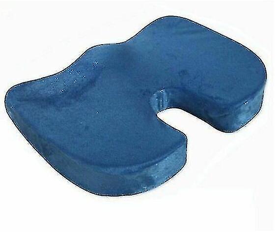 Memory Foam Cushion Pain Relief Office Seat U Pillow(blue)