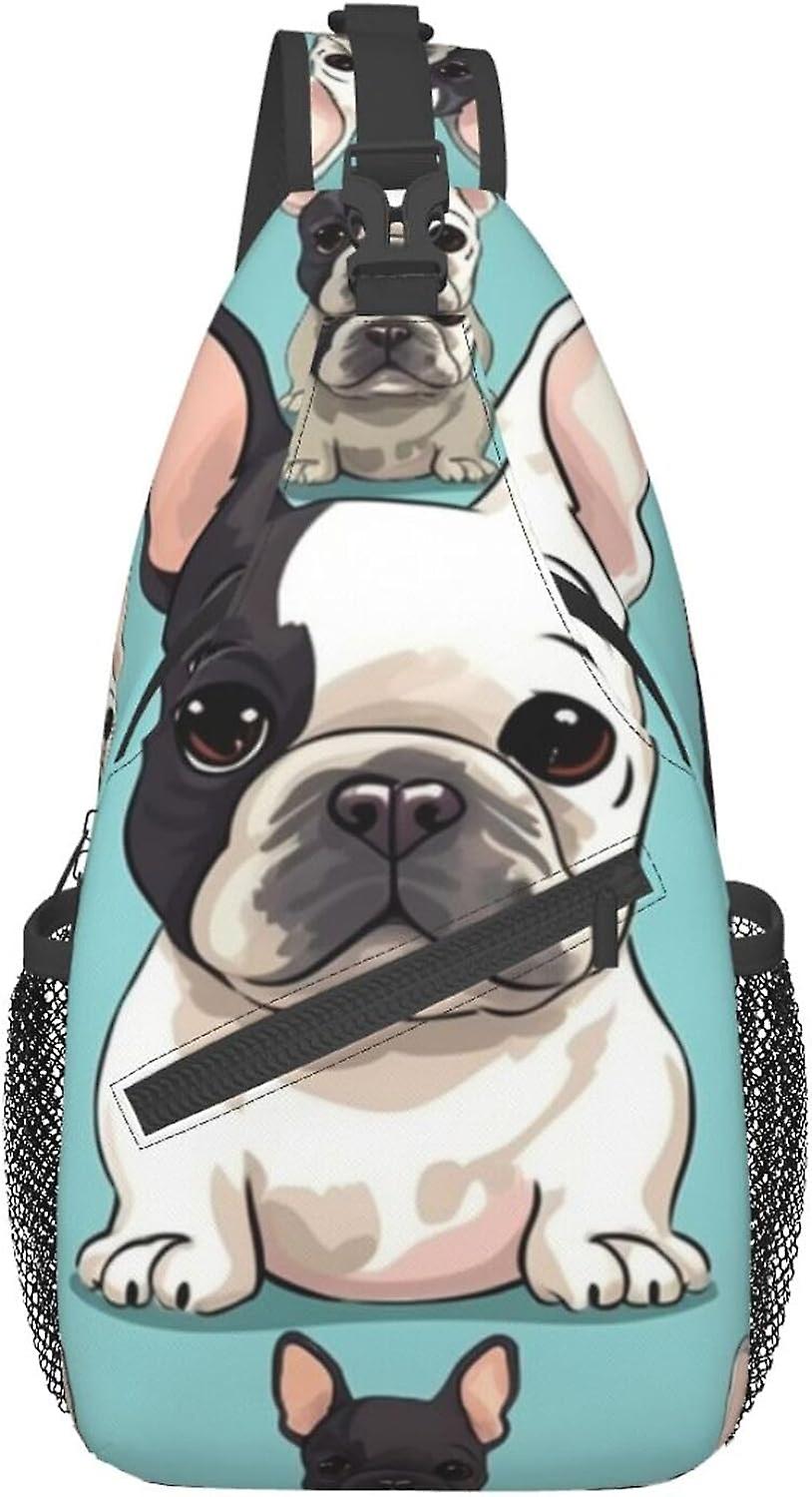 AL319 תיק חזה צולב כלב חמוד Crossbody עמיד קלע תרמיל תיק נסיעות מזדמן עבור יוניסקס